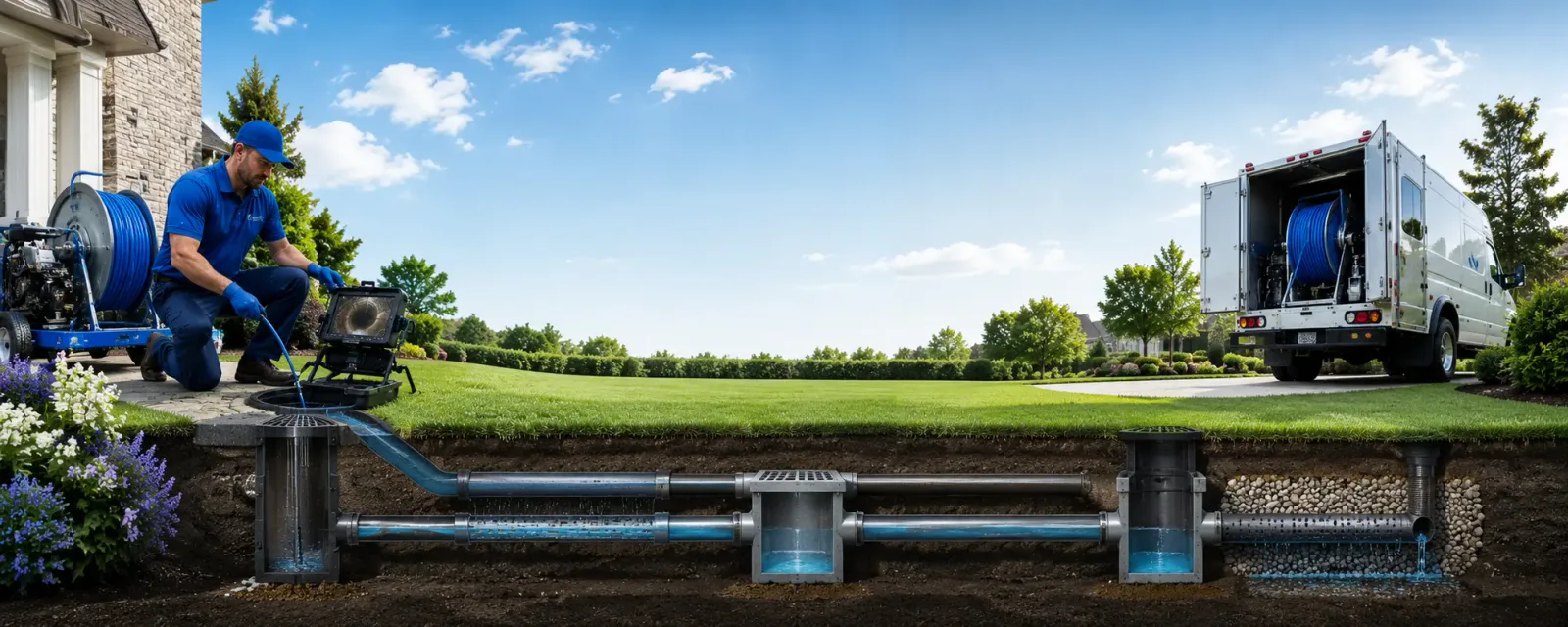Outdoor drain cleaning information for Lower Kalskag, AK